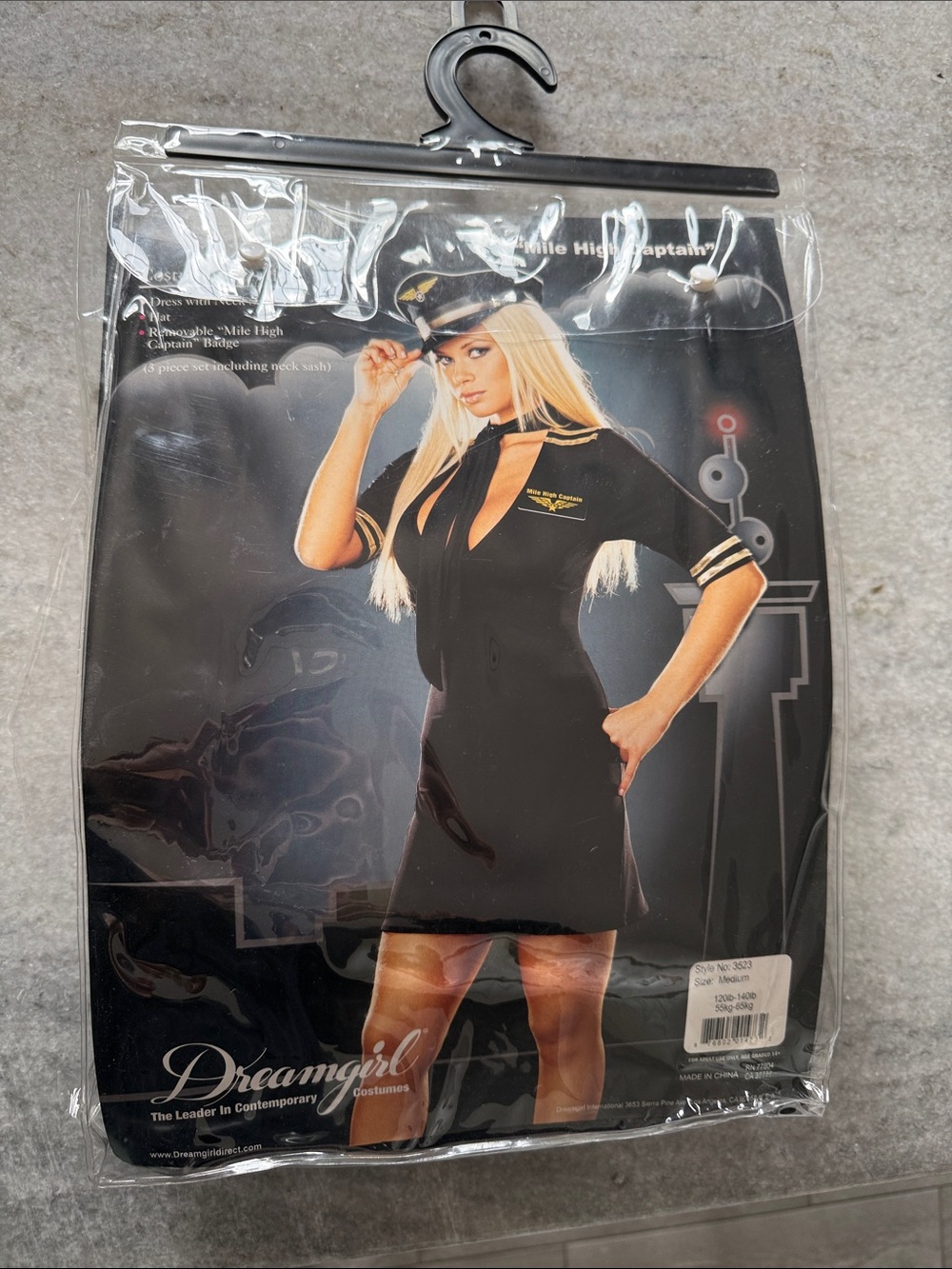 “Mile high captain” Pilot Halloween Costume for Women - size medium